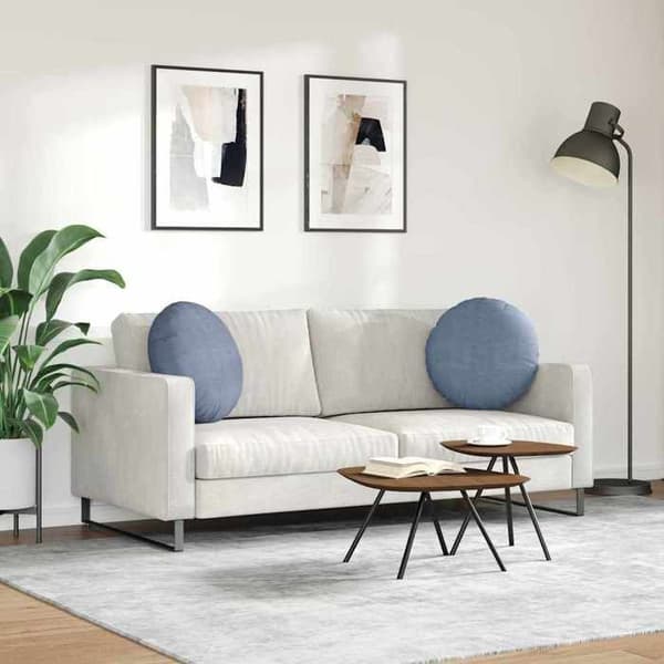 Sittkudde - EXKLUSIV HEM - Ø50 cm - Kordfluwel - Polypropenbas - Polyesterfyllning