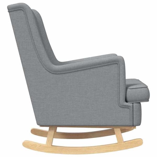 Maison Exclusive - Lys grå gyngestol 62 x 80 x 85 cm stof