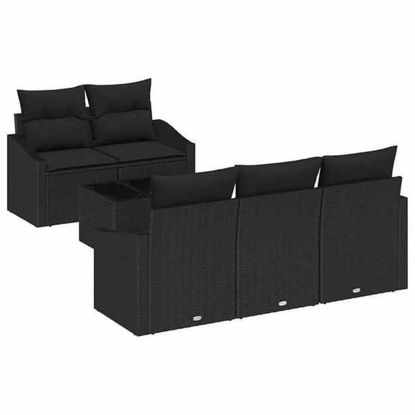 Maison Exclusive - Sæt af 6 sofaer i sort polyrotin