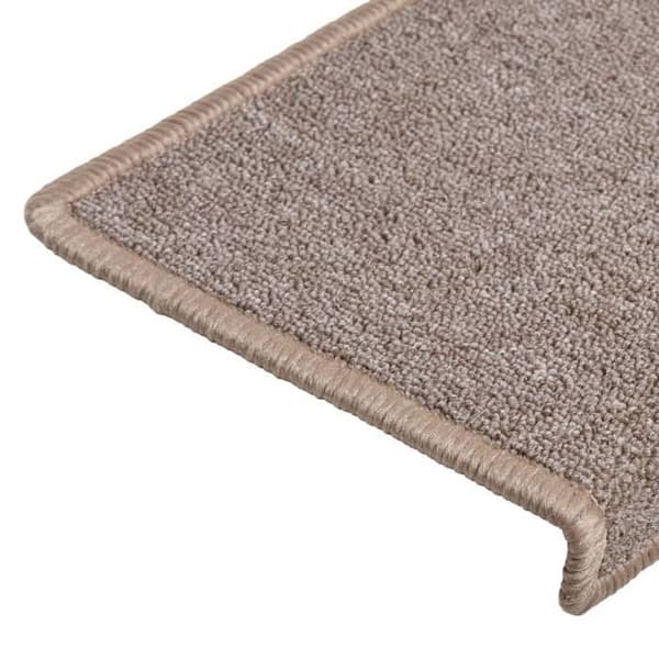 Maison Exclusive - Trappmatta 15 delar 65 x 21 x 4 cm Ljusbrun Rektangulär kant Ljuste brun