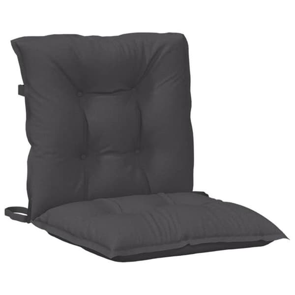 Maison Exclusive - Stolar med låg ryggstöd, 4-pack, antracitblandning