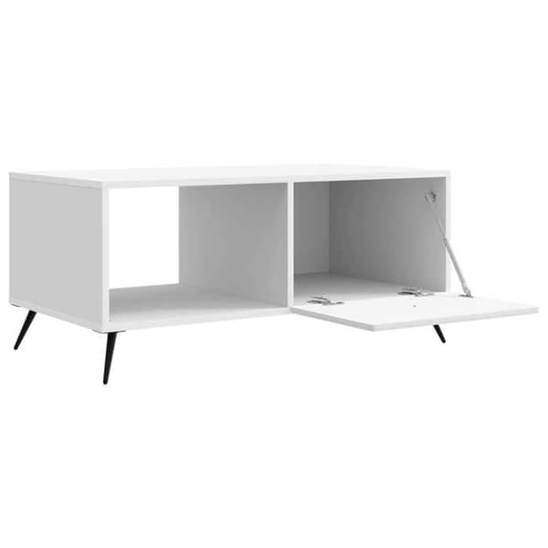 Maison Exclusive - Låg bord Vit 90 x 50 x 40 cm Ingenjörsträ