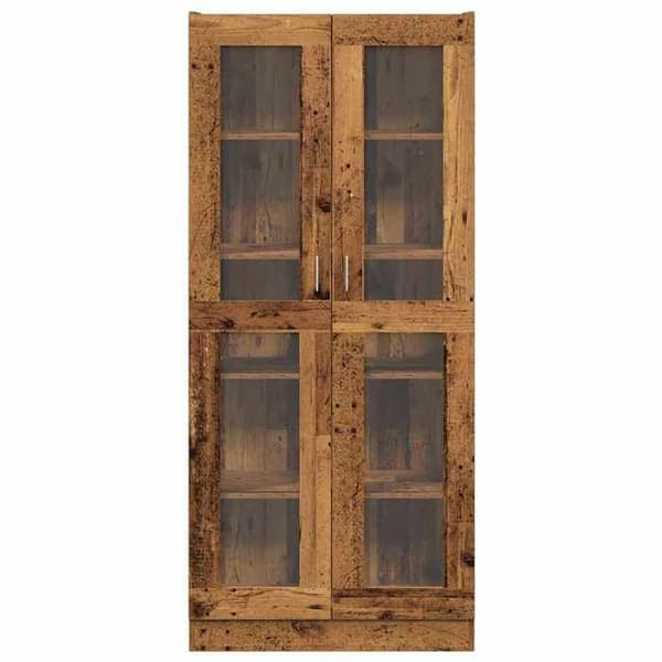 Maison Exclusive - Buffé hög gammalt trä 82,5x30,5x185 cm ingenjörsträ