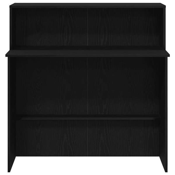 Maison Exclusive - Sort receptionsbord 100x50x103,5 cm i ingeniørtræ