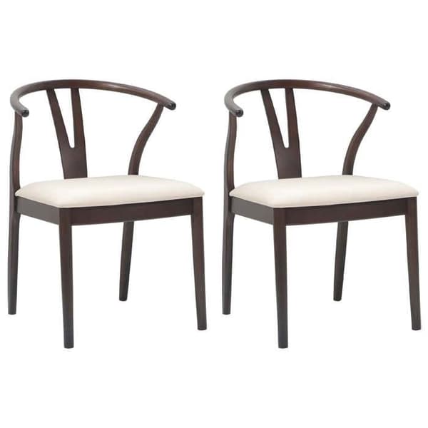 Maison Exclusive - Spisestol 2 stk Massivt Gummitræ
