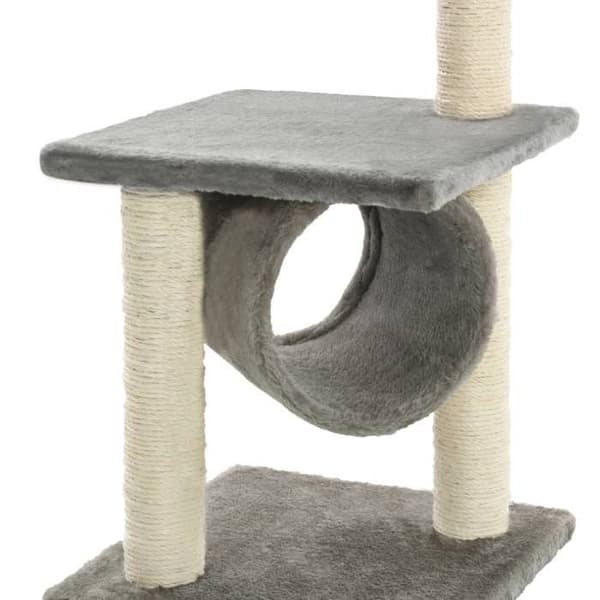 Maison Exclusive - Kattträd med sisal klöstrumpor 65 cm Grå grå