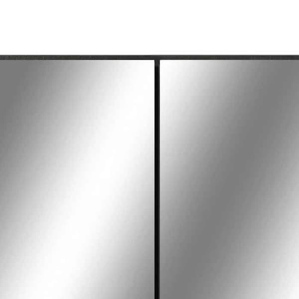 Maison Exclusive - LED Peilikaappi Musta 80x15x60 cm MDF
