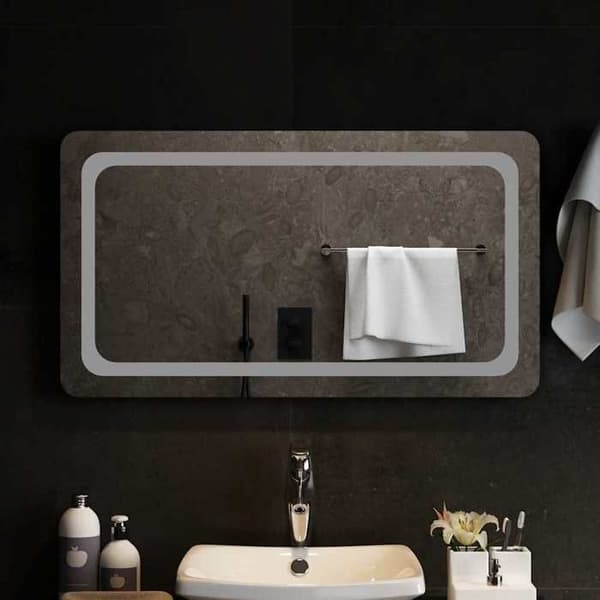Maison Exclusive - LED-badrumsspegel 90x50 cm