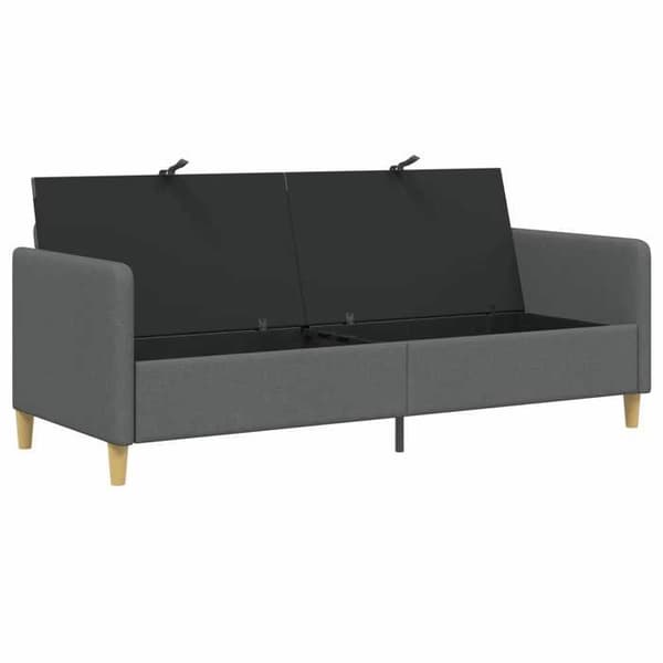 Maison Exclusive - Soffa med förvaring Mörkgrå 192 x 78 x 87 cm Polyester Mörkgrå