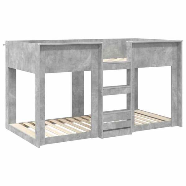 Maison Exclusive - Bunk Bed til Børn Grå Beton 80 x 200 cm Betonggrå