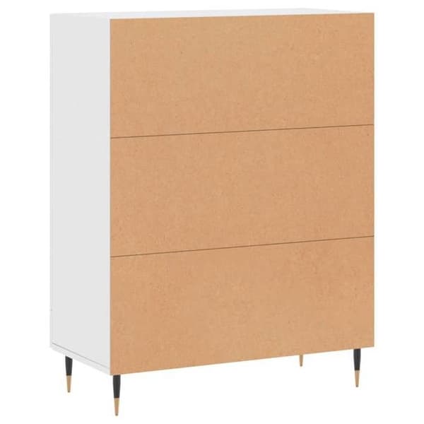 Maison Exclusive - Vit buffé 69,5x34x90 cm ingenjörsträ Vit