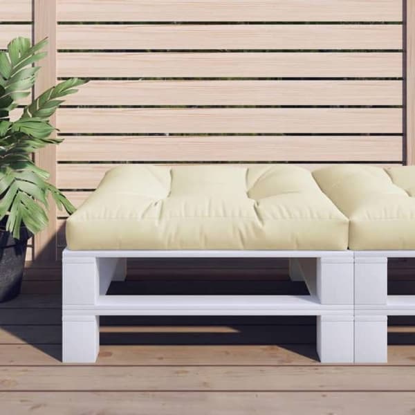 Maison Exclusive - Kermanvärinen patja 70x70x12 cm kangas
