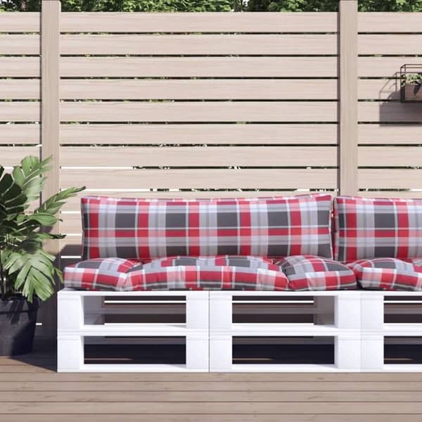 Maison Exclusive - 2 kpl punaruutuiset patjakuskit