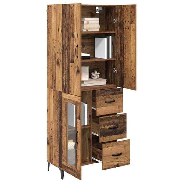 Väggmonterad hög möbel - EXKLUSIV HEM - Modell ej specificerad - Ingenjörsträ - Väggmontering - Modern design Monokrom palett