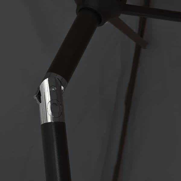 Maison Exclusive - Parasol Sort 200x224 cm Aluminium
