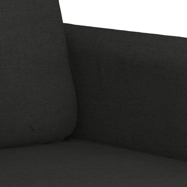Maison Exclusive - Set med 2 soffor med kuddar Svart Tyg