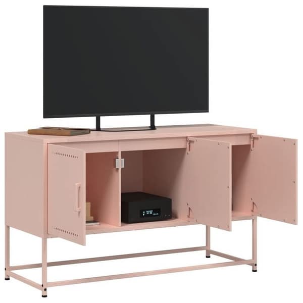 TV-møbel - MAISON EXCLUSIVE - Maison Exclusive - Rosa - Robust stål - 3 rum Ros