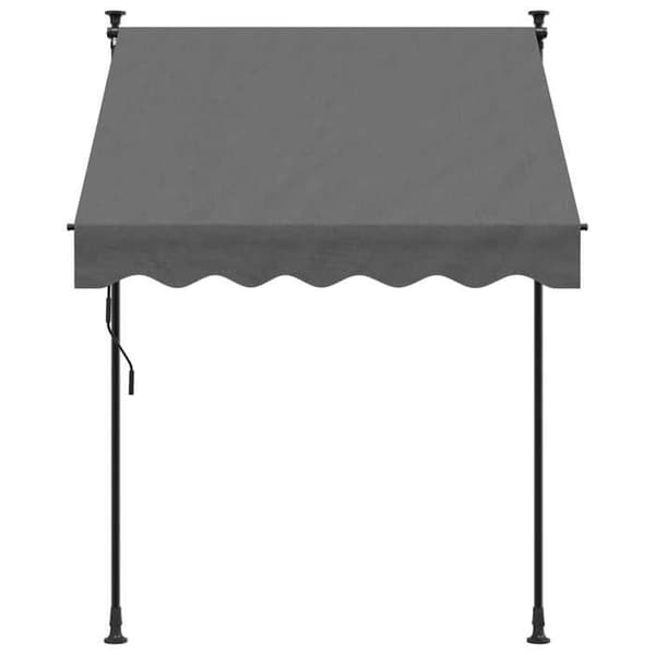 Maison Exclusive - Fällbart tak i antracit 150x150 m tyg och stål