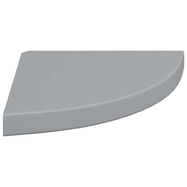 Maison Exclusive - Flydende hjørneshelf grå 35x35x3,8 cm MDF