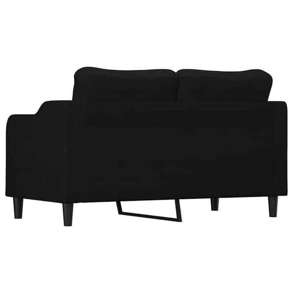 Maison Exclusive - Musta 2-paikkainen sohva 140 cm Kangas