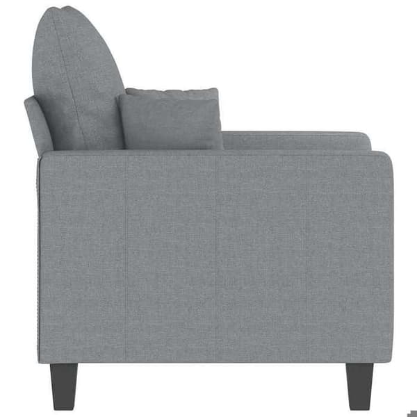 Maison Exclusive - Vaaleanharmaa nojatuoli 60 cm Kangas