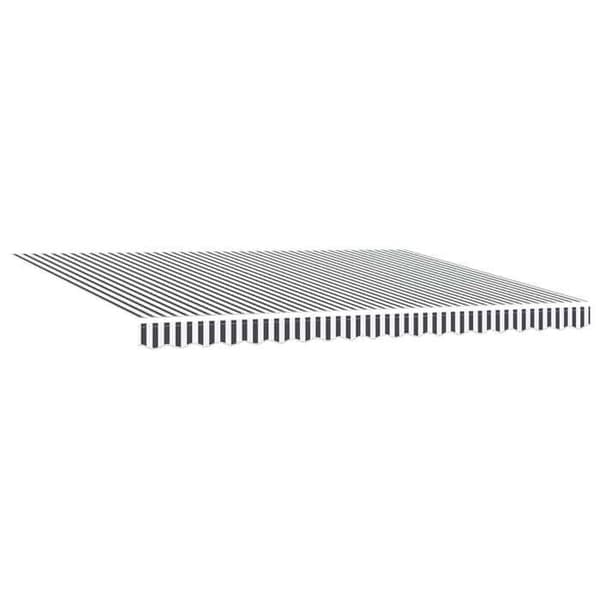 Maison Exclusive - Fällbart tak i antracit och vitt 4,5x3 m tyg/aluminium