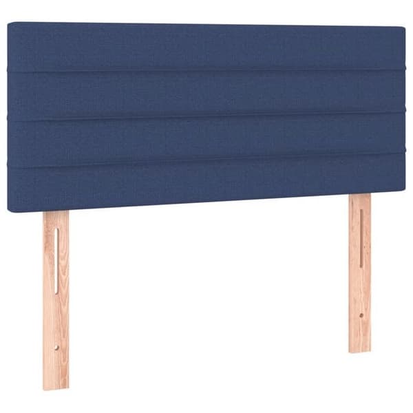 Maison Exclusive - Sengestel med springmadras Blå 90x200 cm Stof