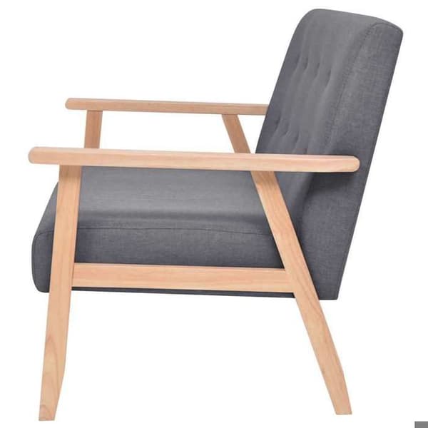 Maison Exclusive - 2-personers sofa i mørkegrå stof mörkgrå