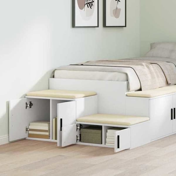 Maison Exclusive - Opbevaringsskab 2 stk Hvid 103 x 41 x 40 cm Vit
