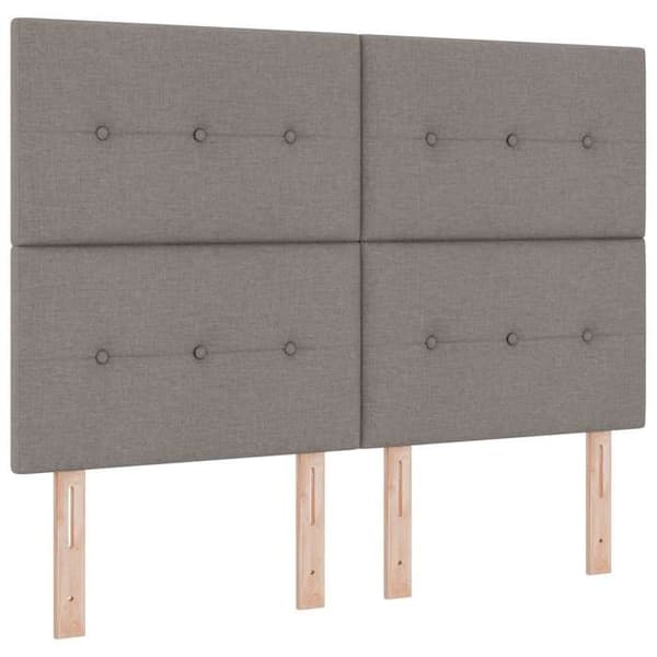 Maison Exclusive - Boxspring-sänky taupe-värillä, patja 140 x 200 cm, kangas Mol