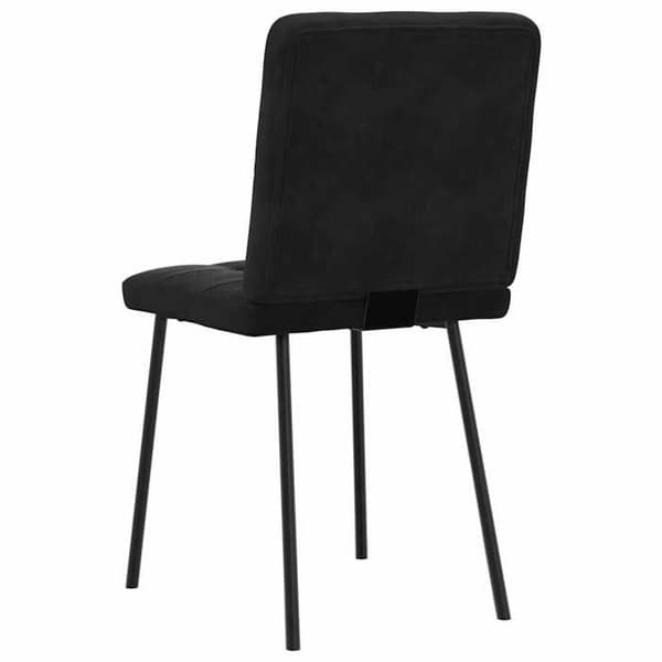 Maison Exclusive - Ruokatuolit 2 kpl Musta Sametti