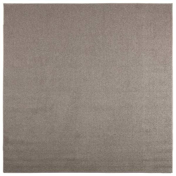 Indendørs tæppe - EKSKLUSIV HUS - LUGO - Taupe - 120 x 120 cm - Antiskrid polyester Mol