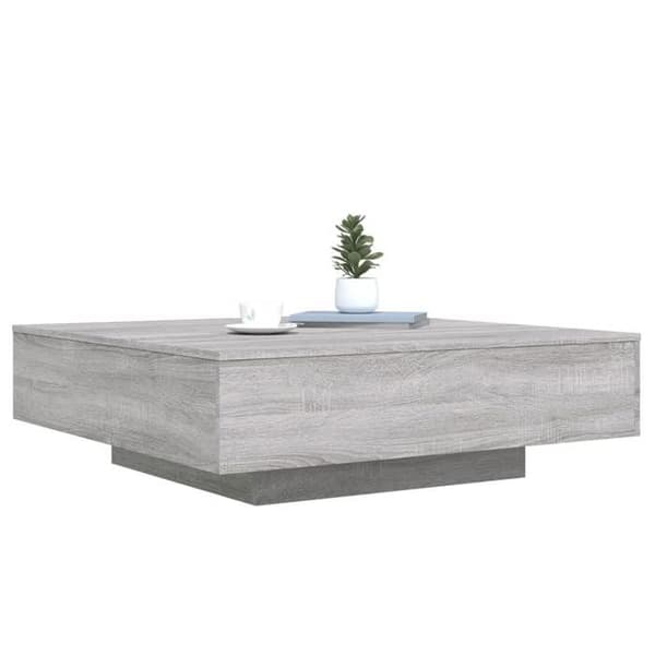 Maison Exclusive - Sofabord sonoma grå 100x100x31 cm ingeniørtræ