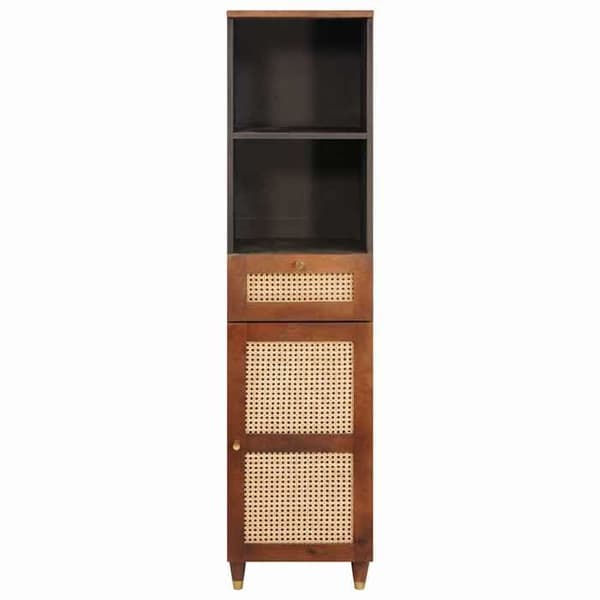 Buffé - EXKLUSIVT HUS - 38 x 33,5 x 160 cm - Massivt mangoträd - Brun - Rektangulär brun