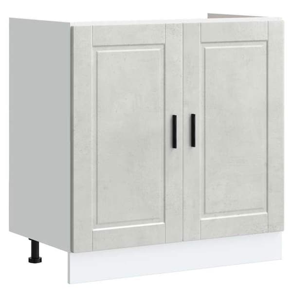 Maison Exclusive - Underskåp Porto 2 delar Grå 80 x 46 x 81,5 cm