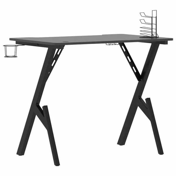 Maison Exclusive - Spilbord med Y-formede ben Sort 90x60x75 cm Svart