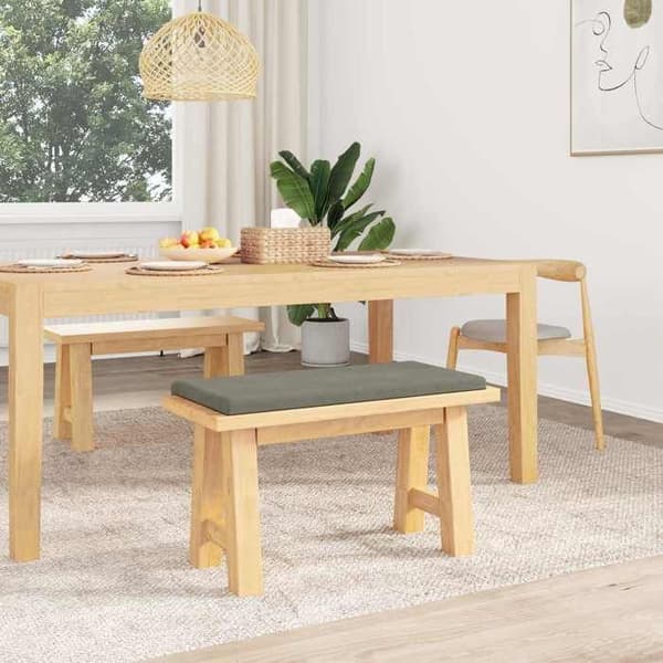 Maison Exclusive - Samettinen penkkityyny, vaaleanharmaa, syvyys 35 cm Ljusgrått