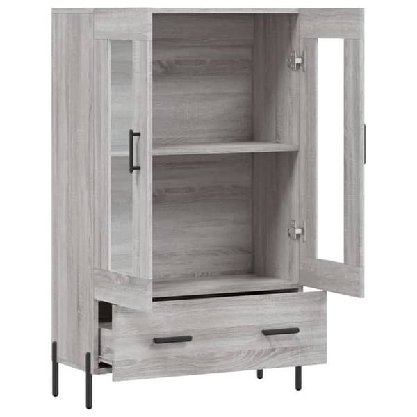 Maison Exclusive - Buffé hög sonoma grå 69,5x31x115 cm ingenjörsträ