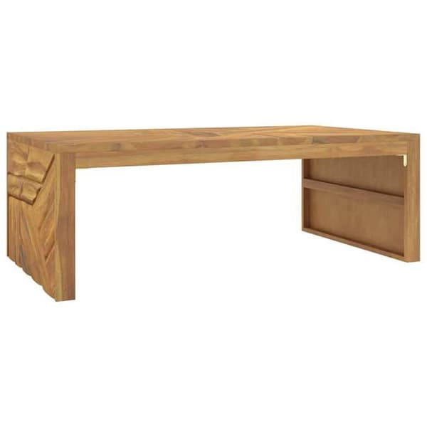 Bord - EKSKLUSIV HUS - 110x60x38 cm - Massivt teaktræ - Rektangulær - Velegnet til udendørs brug