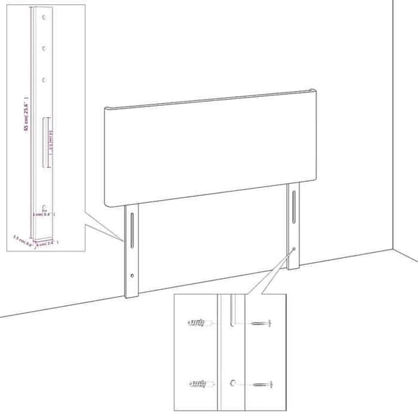 Maison Exclusive - Mörkblå sänggavel 90x5x118/128 cm Sammet Mörkblå