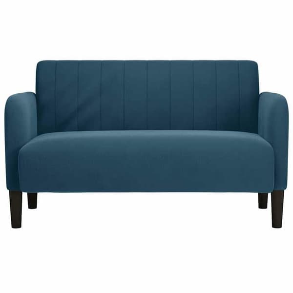 Maison Exclusive - Sofa med chaiselong blå 109 cm fløjl