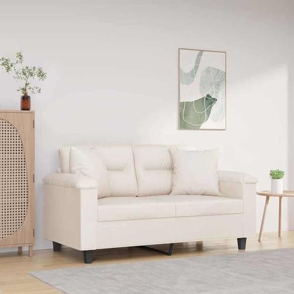 Maison Exclusive - Dekorative puder sæt af 2 Beige 40x40 cm Mikrofiber stof
