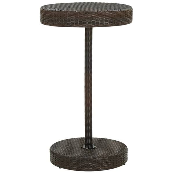 Maison Exclusive - Trädgårdsbarset 3 delar med kuddar, flätad resin, brun brun
