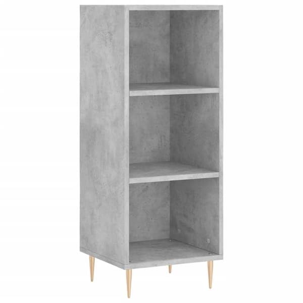 Maison Exclusive - Buffet grå beton 34,5x32,5x90 cm ingeniørtræ