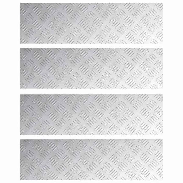 Maison Exclusive - Gåflade 4 stk 70 x 20 cm Sølv Aluminium Rektangulær
