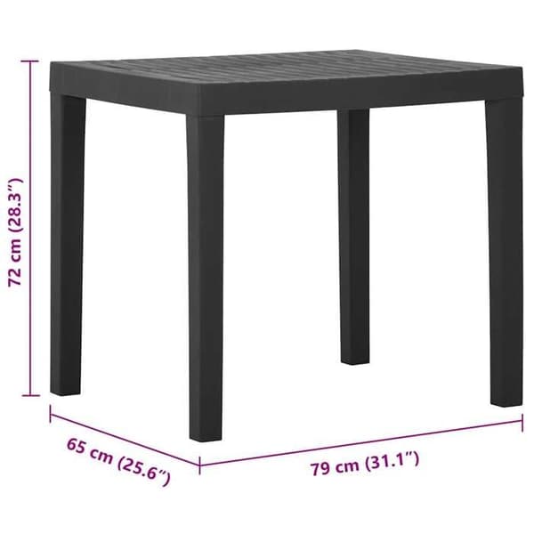 Havemøbel - Eksklusivt Hus - Grå - 79x65x72 cm - Plastik
