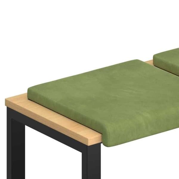 Maison Exclusive - 4 kpl penkkityyny Vaaleanvihreä Sametti Syvyys 35 cm