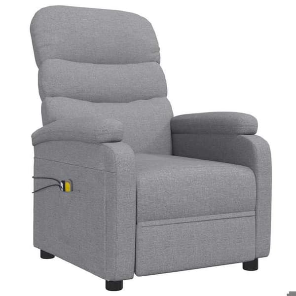 Maison Exclusive - Elektrisk massage stol Lys grå Stof Ljusgrått