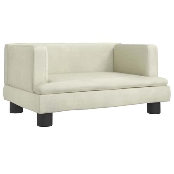 Maison Exclusive - Koiran sänky, kerma 60x40x30 cm, sametti Grädde
