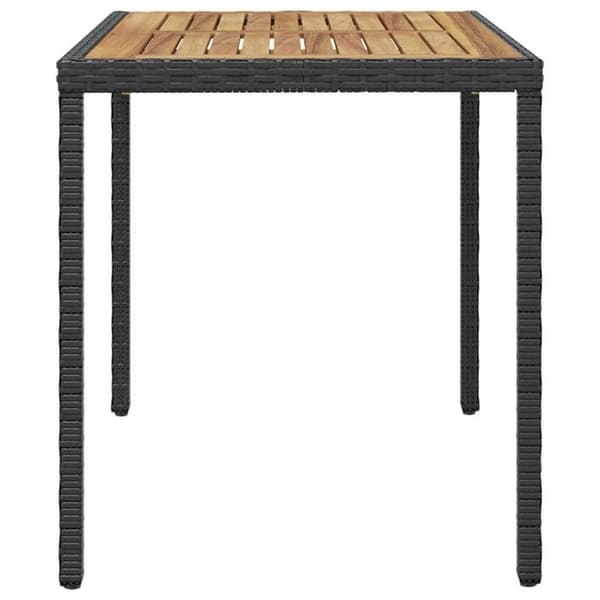 Maison Exclusive - Havebord Sort og brun 123x60x74cm Solid akacietræ svart och brun